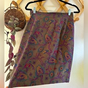 Vintage Silk Skirt